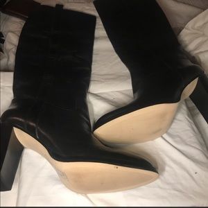 Black leather Michael Kors boots